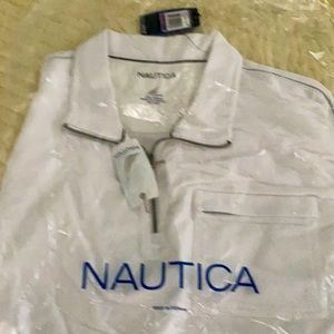 Brand new Nautica jersey with zipper pocket